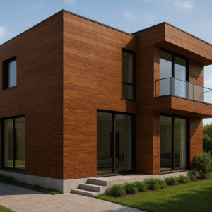 exterior elevation ipe wood